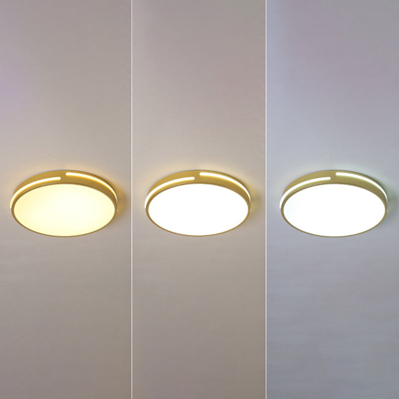 Modern Minimalist Metal Flush Mount Deckenleuchte Runde Form LED Flush Mount Lighting for Bedroom