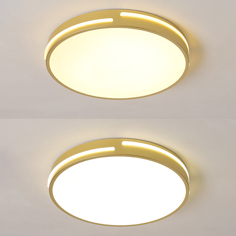 Modern Minimalist Metal Flush Mount Deckenleuchte Runde Form LED Flush Mount Lighting for Bedroom