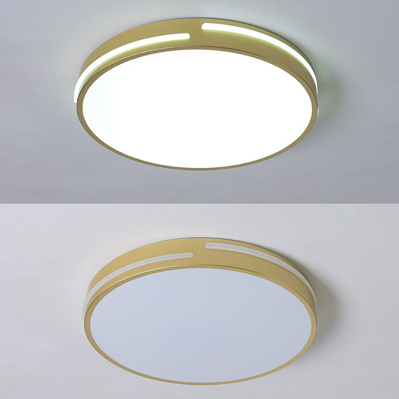 Modern Minimalist Metal Flush Mount Deckenleuchte Runde Form LED Flush Mount Lighting for Bedroom