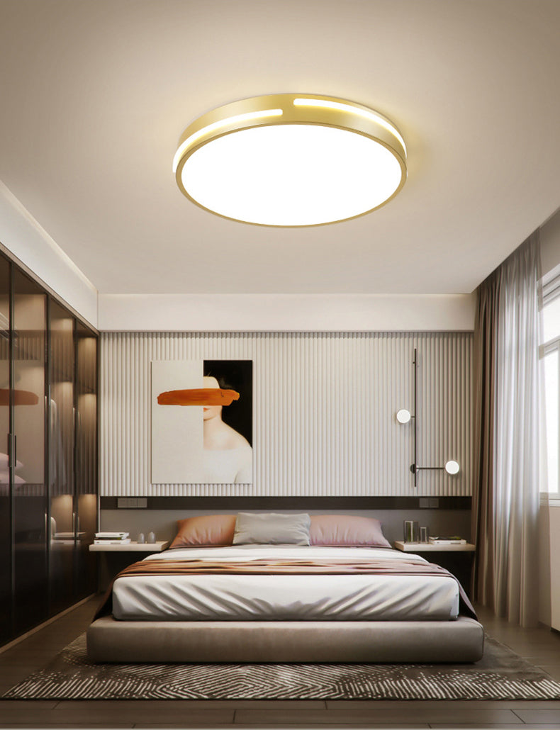 Modern Minimalist Metal Flush Mount Deckenleuchte Runde Form LED Flush Mount Lighting for Bedroom