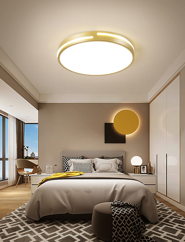 Modern Minimalist Metal Flush Mount Deckenleuchte Runde Form LED Flush Mount Lighting for Bedroom