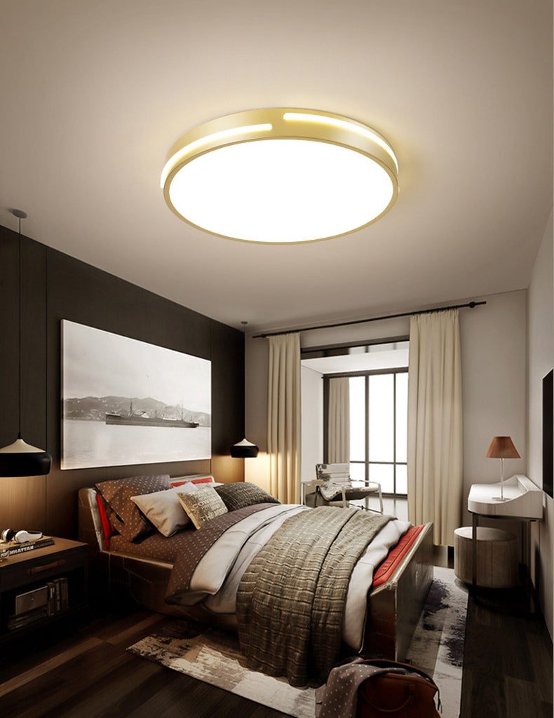 Modern Minimalist Metal Flush Mount Deckenleuchte Runde Form LED Flush Mount Lighting for Bedroom