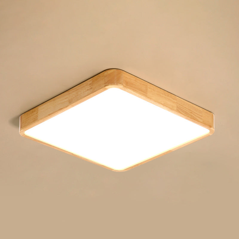 Lámpara de techo empotrada moderna, lámpara empotrada de madera