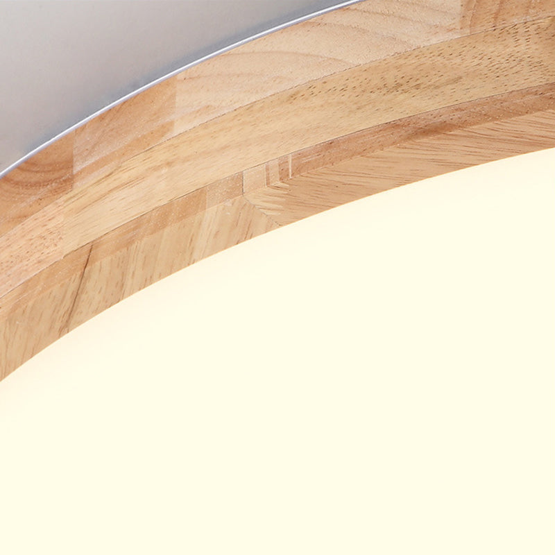 Lámpara de techo empotrada moderna, lámpara empotrada de madera