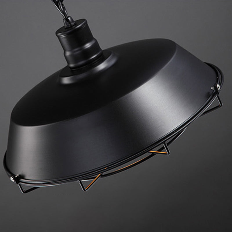 Cage 1 Light Pendant Light Fixture Industrial Metal Hanging Pendant Lights for Restaurant