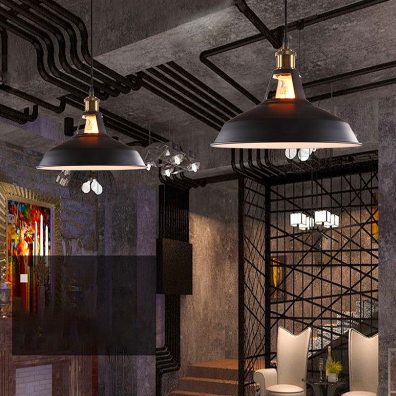 Assalto a sospensione Light Vintage Style Restaurant Light Segret con tonalità in metallo dipinto