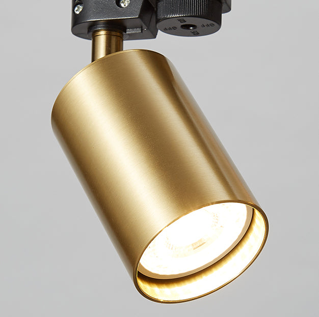 Nordic Cylindrical Metal Track Spotlights Flush Plafond Track Lighting voor Foyer en Cloakroom