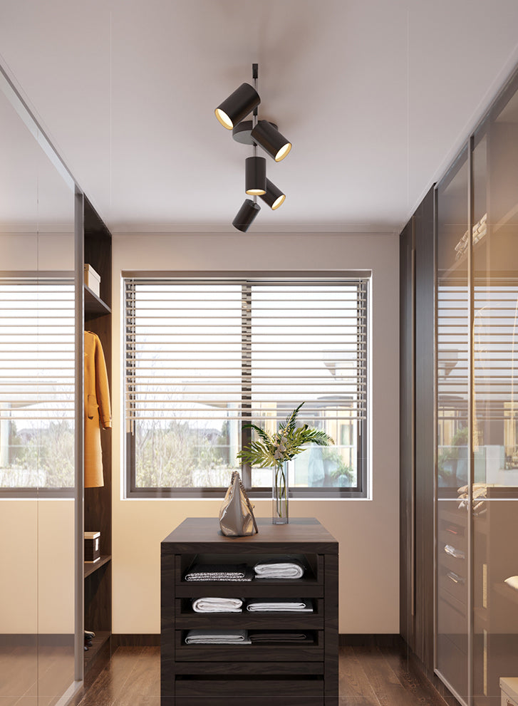 Moderno binario Illuminazione Minimalista Stile Superficie Montato e Regolabile Ferro Downlight per Soggiorno Casa senza Luce Principale