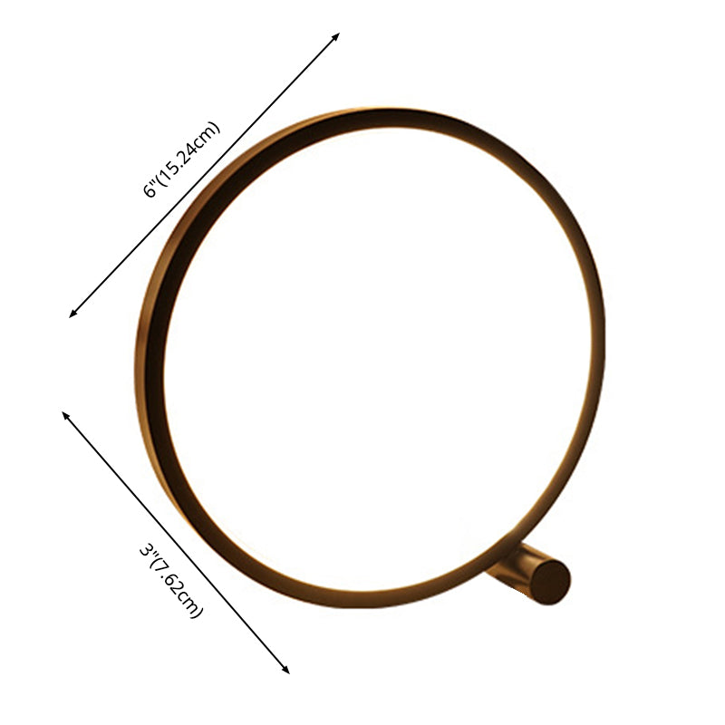 LAMPE DE NEULLEMENT DE LA LIGNE SIMPLE DE HALO MÉTAL METAL 1 HEAD LAMPE DE TABLE À LED avec cordon d'alimentation USB