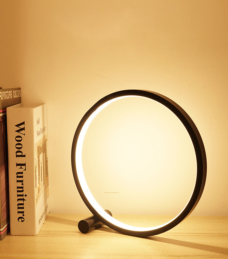 LAMPE DE NEULLEMENT DE LA LIGNE SIMPLE DE HALO MÉTAL METAL 1 HEAD LAMPE DE TABLE À LED avec cordon d'alimentation USB