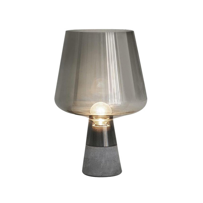 Lampe de table en verre créatif en forme de gobelett