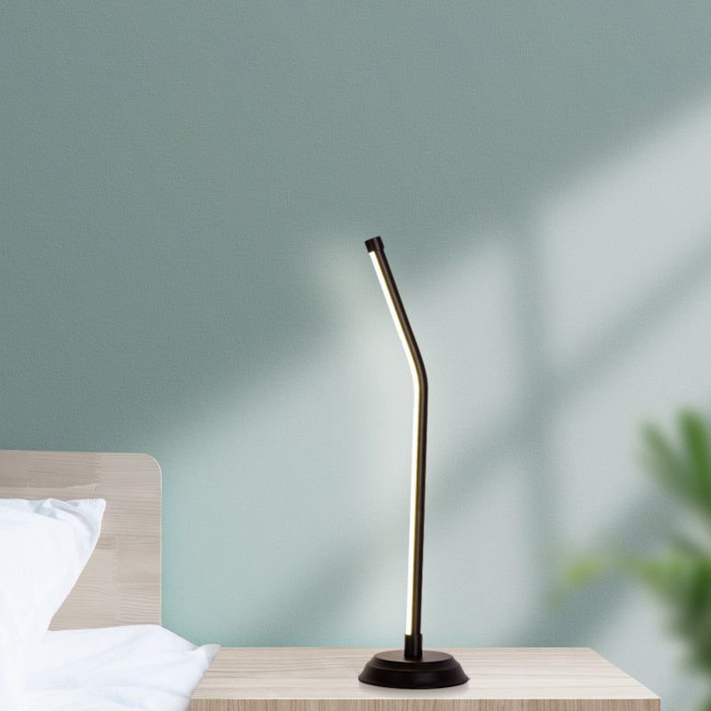 Table LED linéaire Light Acrylique Simplicité Lampe nocturne avec cordon d'alimentation USB