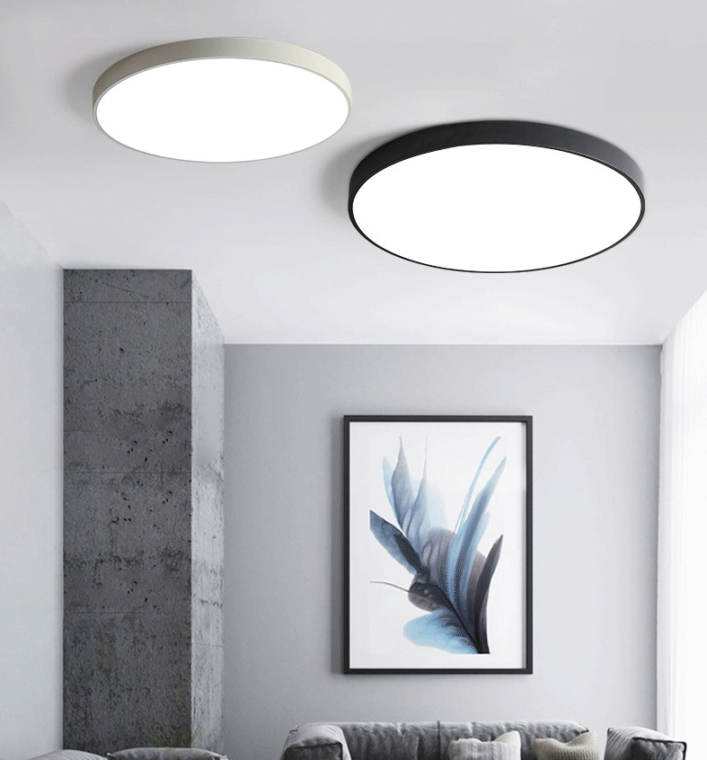 Le bâti affleurant acrylique moderne de plafonniers circulaires de bâti a mené des lumières