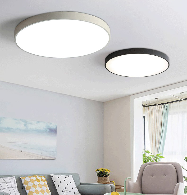 Le bâti affleurant acrylique moderne de plafonniers circulaires de bâti a mené des lumières