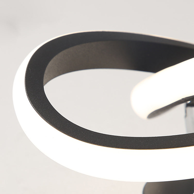 Modern Minimalism LED Ceiling Lighting Metal Geometric Frame Semi Flush Mount Lighting for Hallway