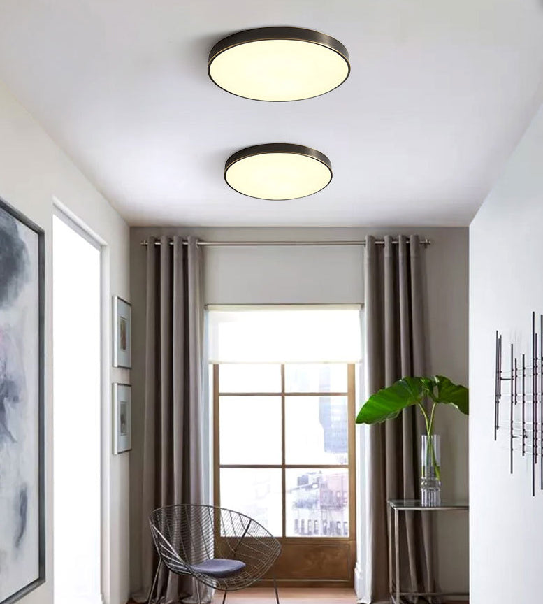 Modern Minimalist Metal Flush Mount Deckenleuchte Runde Form LED Flush Mount Lighting for Bedroom