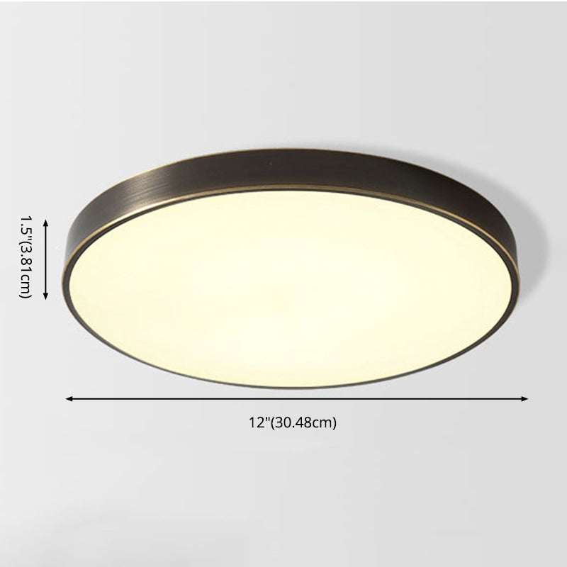 Modern Minimalist Metal Flush Mount Deckenleuchte Runde Form LED Flush Mount Lighting for Bedroom