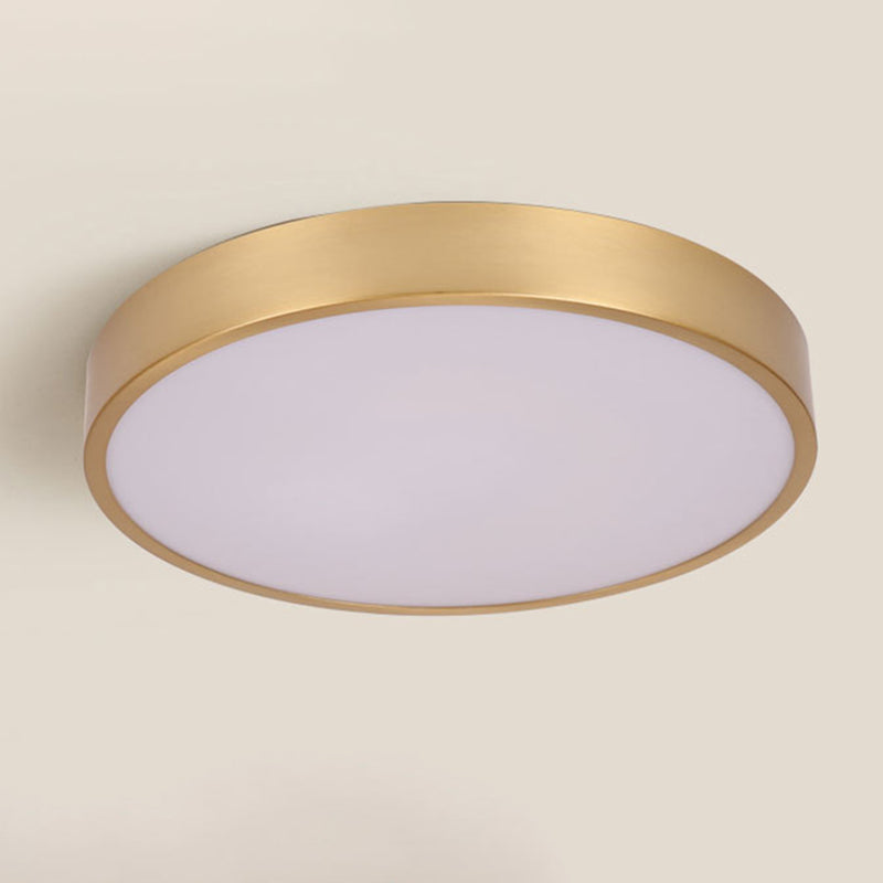 Modern Minimalist Metal Flush Mount Ceiling Lamp Round Shape LED Flush Mount Lighting for Bedroom