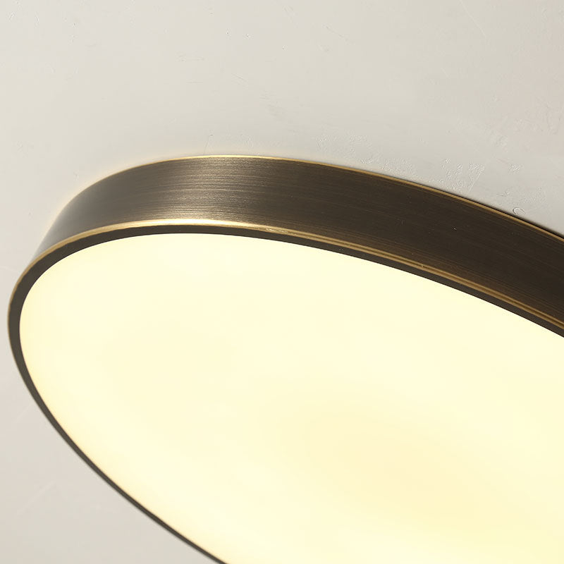 Modern Minimalist Metal Flush Mount Ceiling Lamp Round Shape LED Flush Mount Lighting for Bedroom