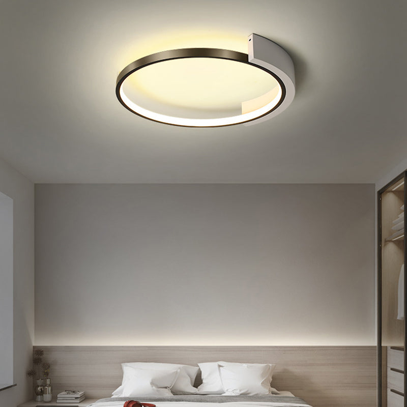 Arch-ronde Mount Light Fixtures Metal Modern Simplicity Flush Ceiling Light Fixtures for Bedroom