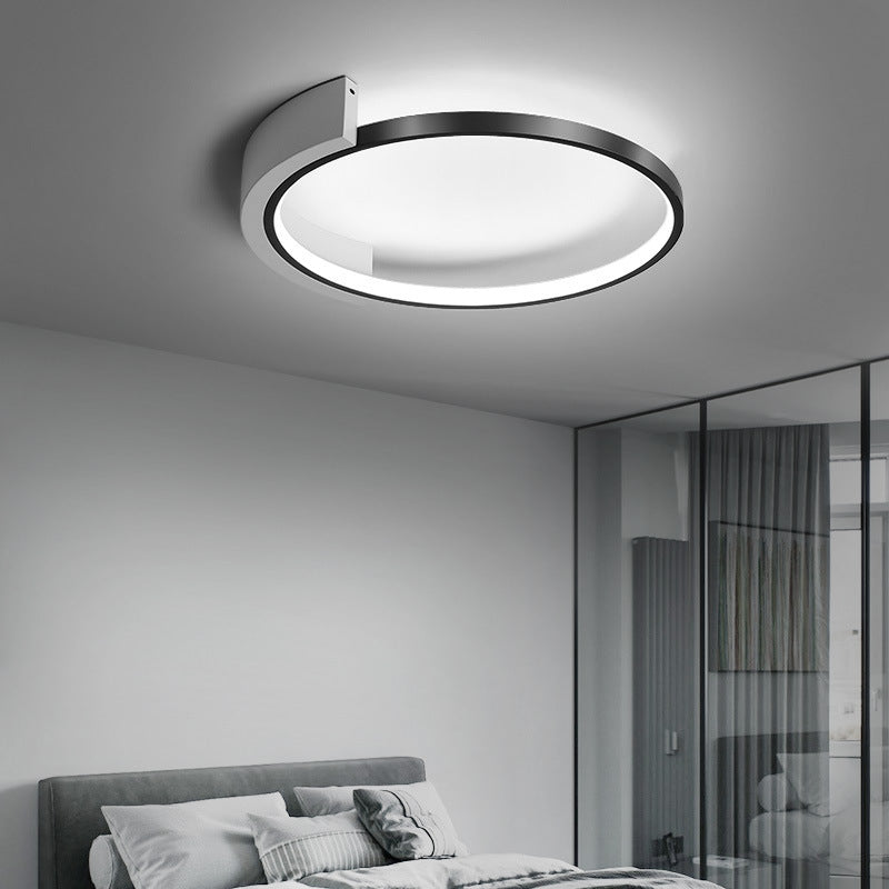 Round Flush Mount Light Fixtures Metal Modern Simplicity Flush Ceiling Light Fixtures for Bedroom