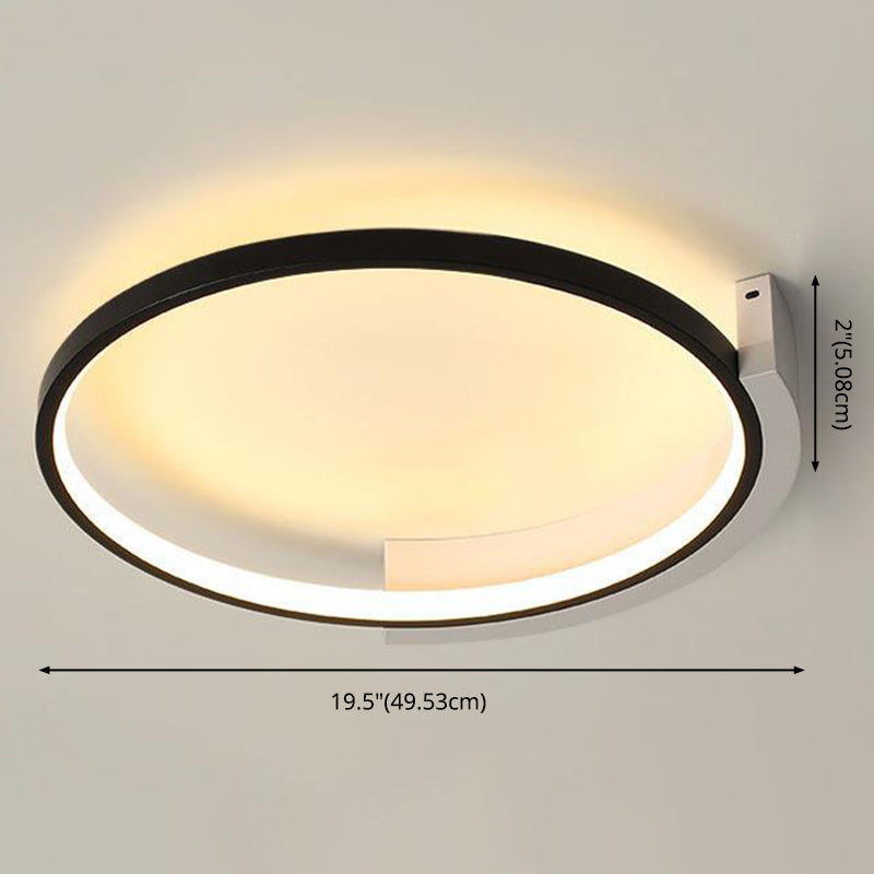 Arch-ronde Mount Light Fixtures Metal Modern Simplicity Flush Ceiling Light Fixtures for Bedroom
