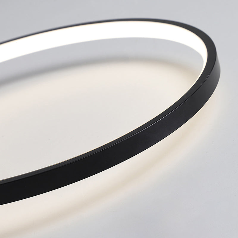 Round Flush Mount Light Fixtures Metal Modern Simplicity Flush Ceiling Light Fixtures for Bedroom