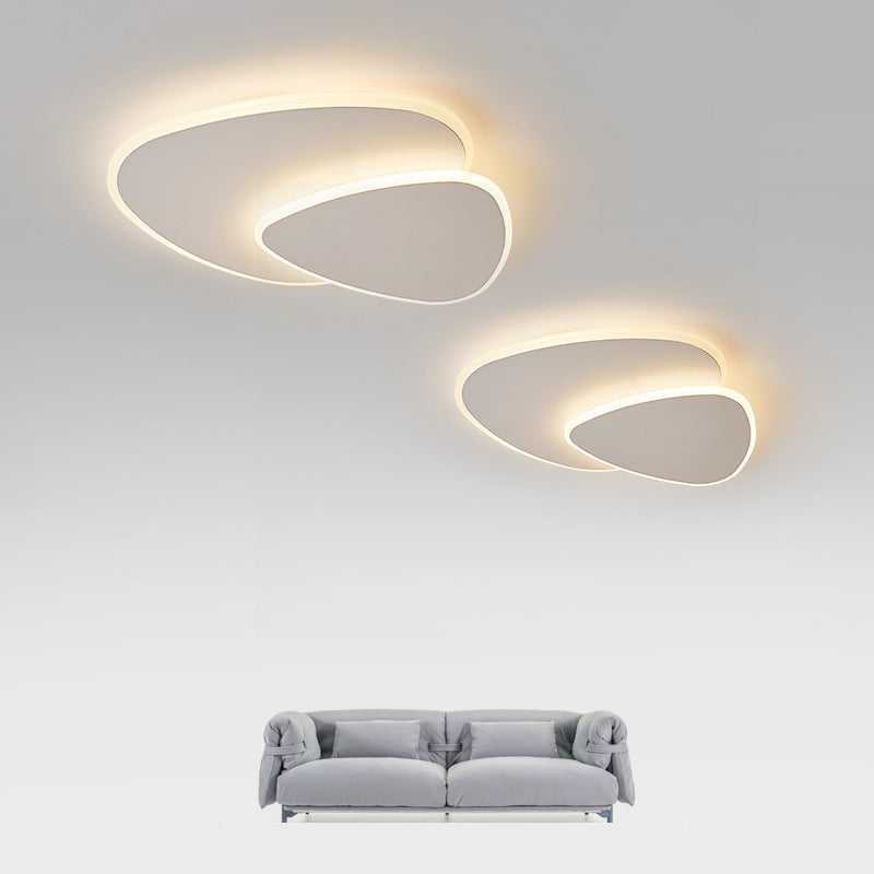 Stone Flush Mount Light Fixtures Acrylic Minimalist Flush Mount Ceiling Light for Bedroom