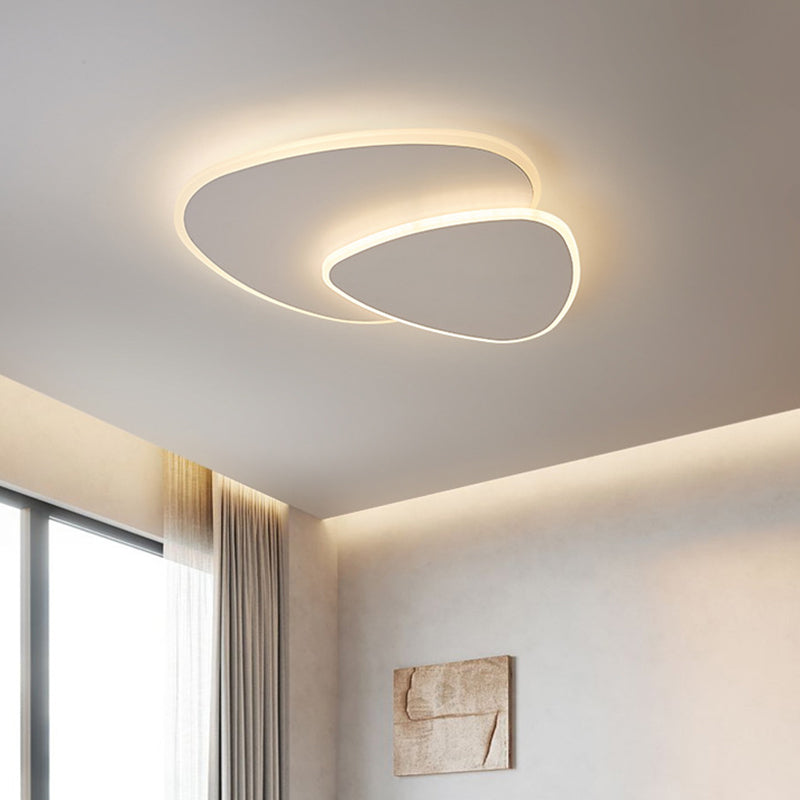 Stone Flush Mount Light Fixtures Acrylic Minimalist Flush Mount Ceiling Light for Bedroom