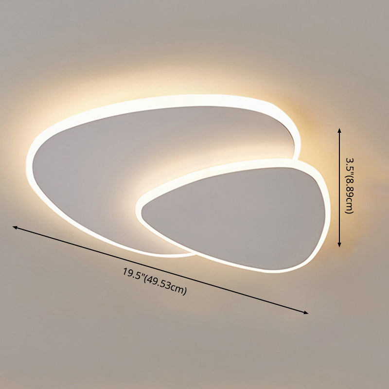 Stone Flush Mount Light Fixtures Acrylic Minimalist Flush Mount Ceiling Light for Bedroom