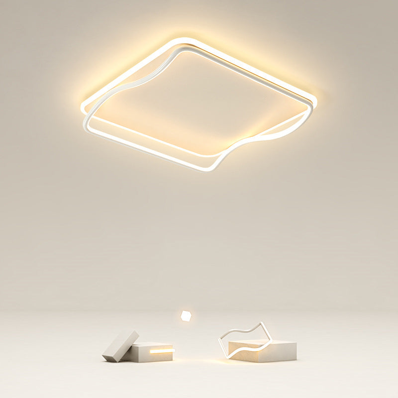 Fixation de la lumière du Square Fixtures de lumière Acrylique Simplicité moderne Simplicité-Fixation du Mont Light pour la chambre