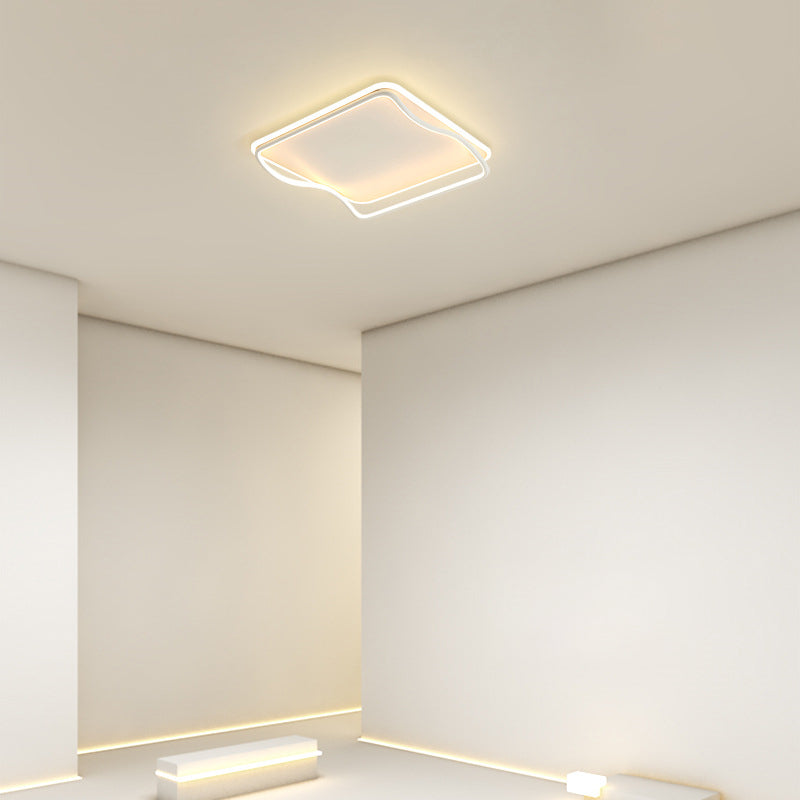 Square Flush Mount Light Fixtures Acrylic Modern Simplicity Flush-Mount Light Fixture for Bedroom