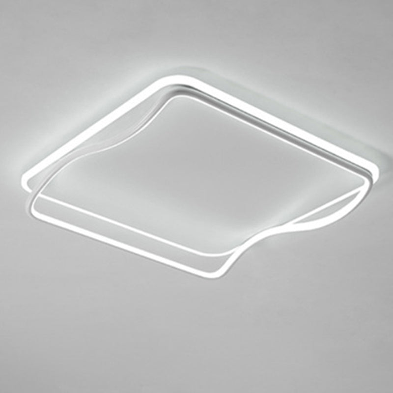 Fixation de la lumière du Square Fixtures de lumière Acrylique Simplicité moderne Simplicité-Fixation du Mont Light pour la chambre