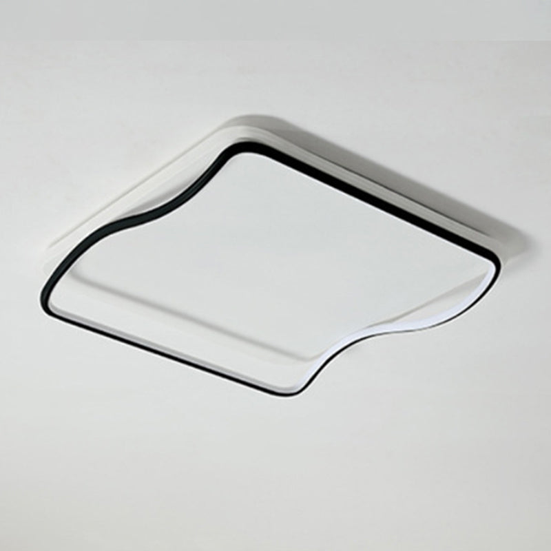 Fixation de la lumière du Square Fixtures de lumière Acrylique Simplicité moderne Simplicité-Fixation du Mont Light pour la chambre