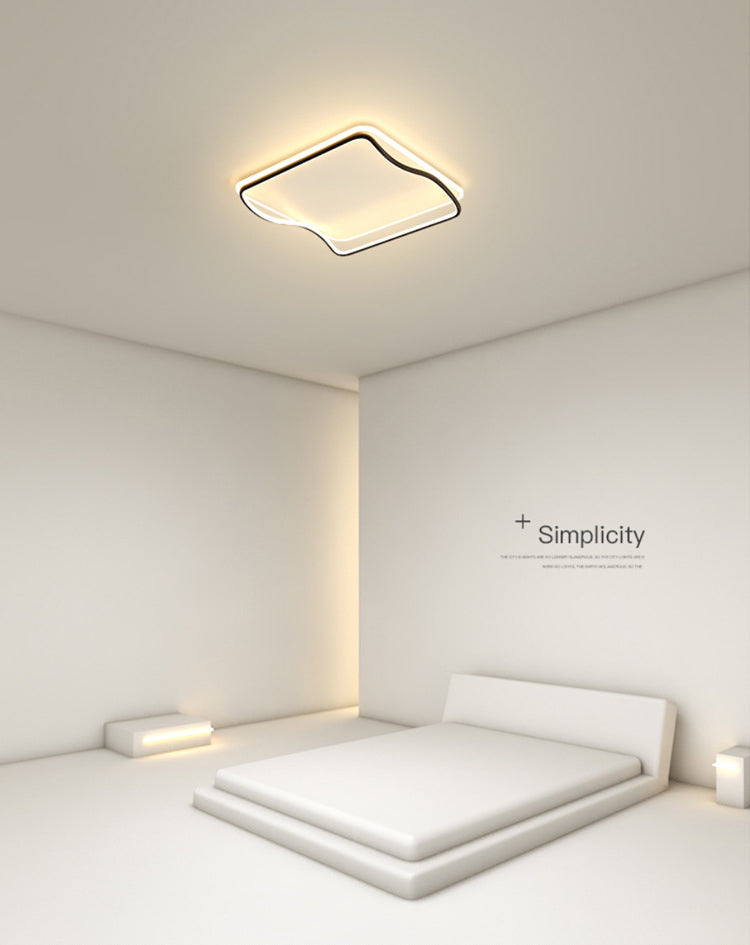 Fixation de la lumière du Square Fixtures de lumière Acrylique Simplicité moderne Simplicité-Fixation du Mont Light pour la chambre