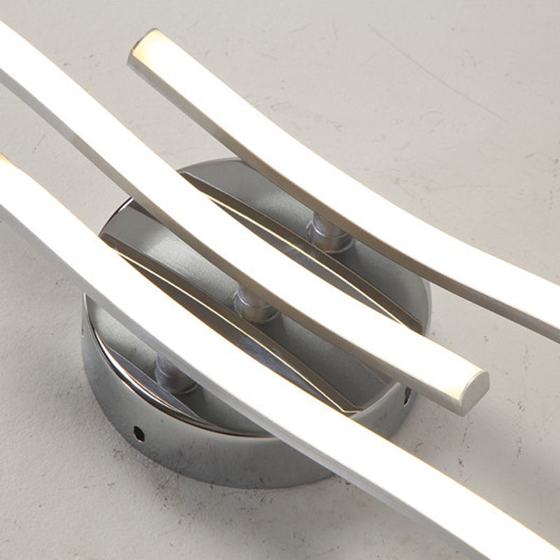 Luminaire semi-encastré Wave en aluminium, plafonnier moderne à montage encastré