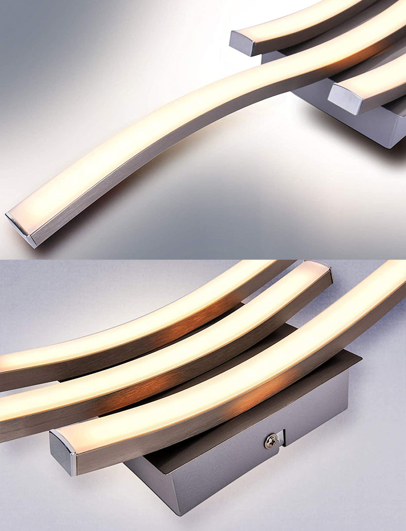 Luminaire semi-encastré Wave en aluminium, plafonnier moderne à montage encastré