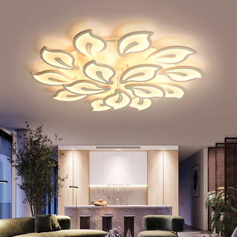 Modern Semi Flush Mounted Ceiling Led Lights Multi-head Acrylic Semi Flush Mounted Ceiling Led Lights