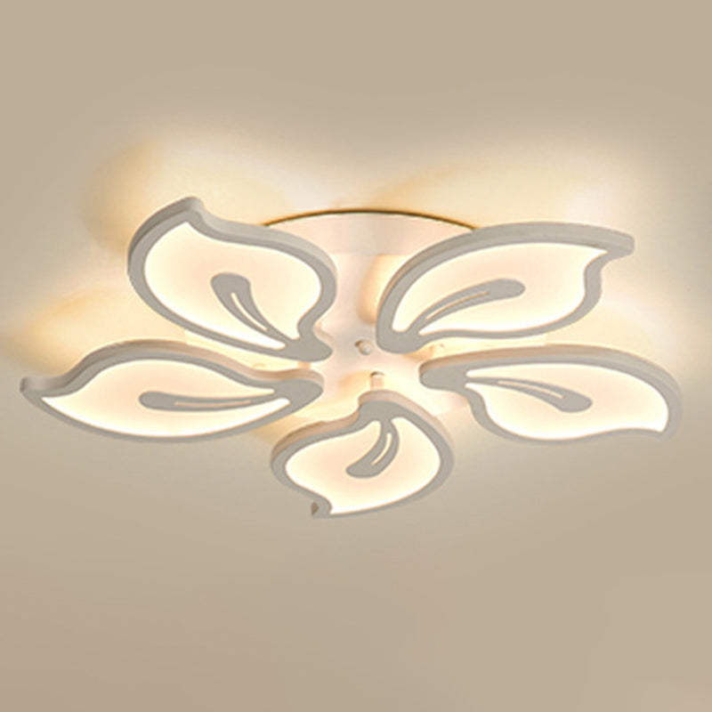 Modern Semi Flush Mounted Ceiling Led Lights Multi-head Acrylic Semi Flush Mounted Ceiling Led Lights