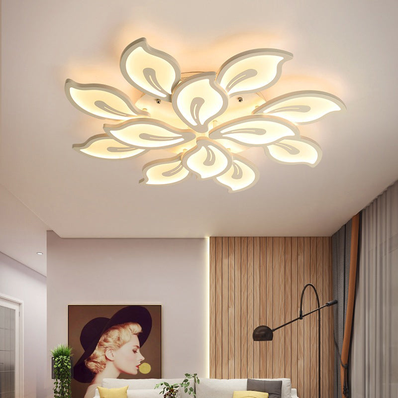 Modern Semi Flush Mounted Ceiling Led Lights Multi-head Acrylic Semi Flush Mounted Ceiling Led Lights
