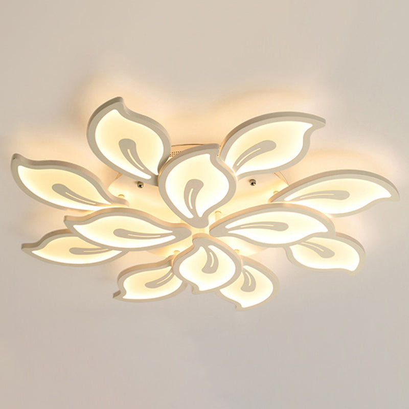 Modern Semi Flush Mounted Ceiling Led Lights Multi-head Acrylic Semi Flush Mounted Ceiling Led Lights