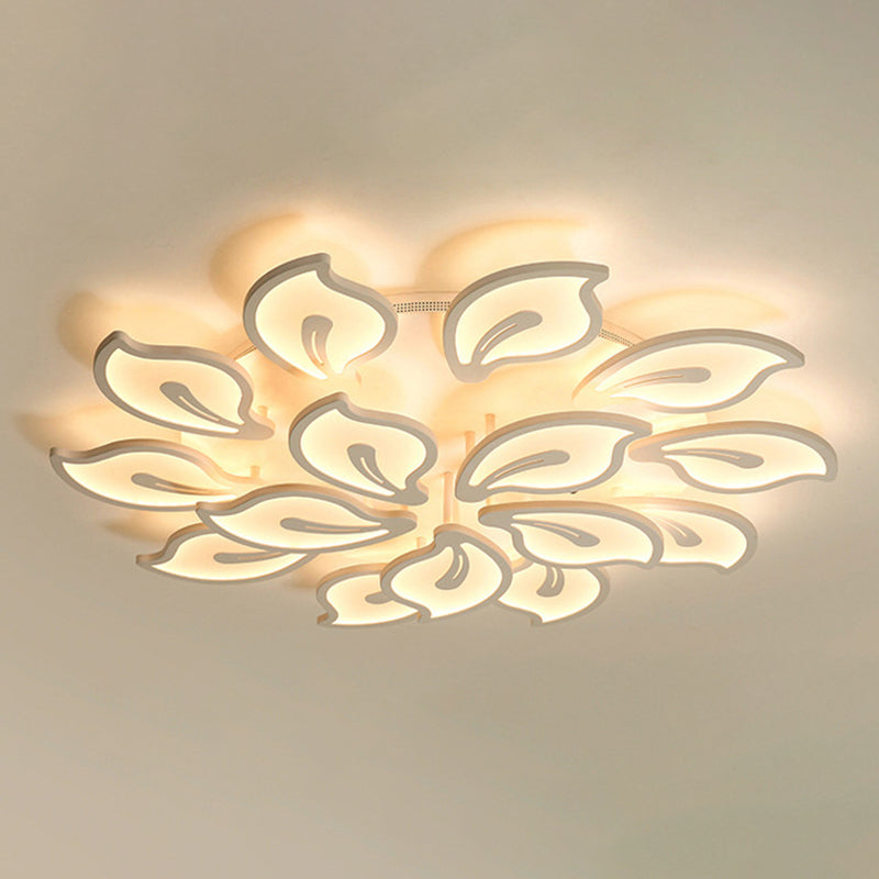 Modern Semi Flush Mounted Ceiling Led Lights Multi-head Acrylic Semi Flush Mounted Ceiling Led Lights