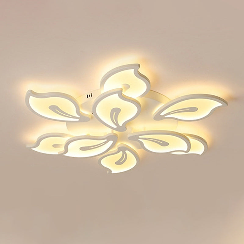 Modern Semi Flush Mounted Ceiling Led Lights Multi-head Acrylic Semi Flush Mounted Ceiling Led Lights