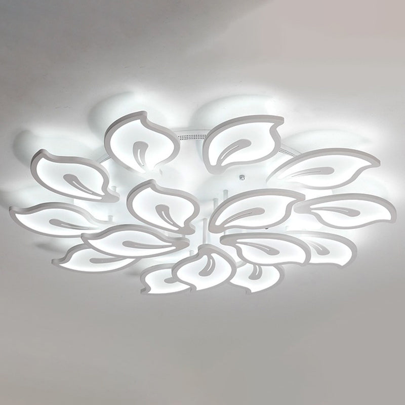 Modern Semi Flush Mounted Ceiling Led Lights Multi-head Acrylic Semi Flush Mounted Ceiling Led Lights