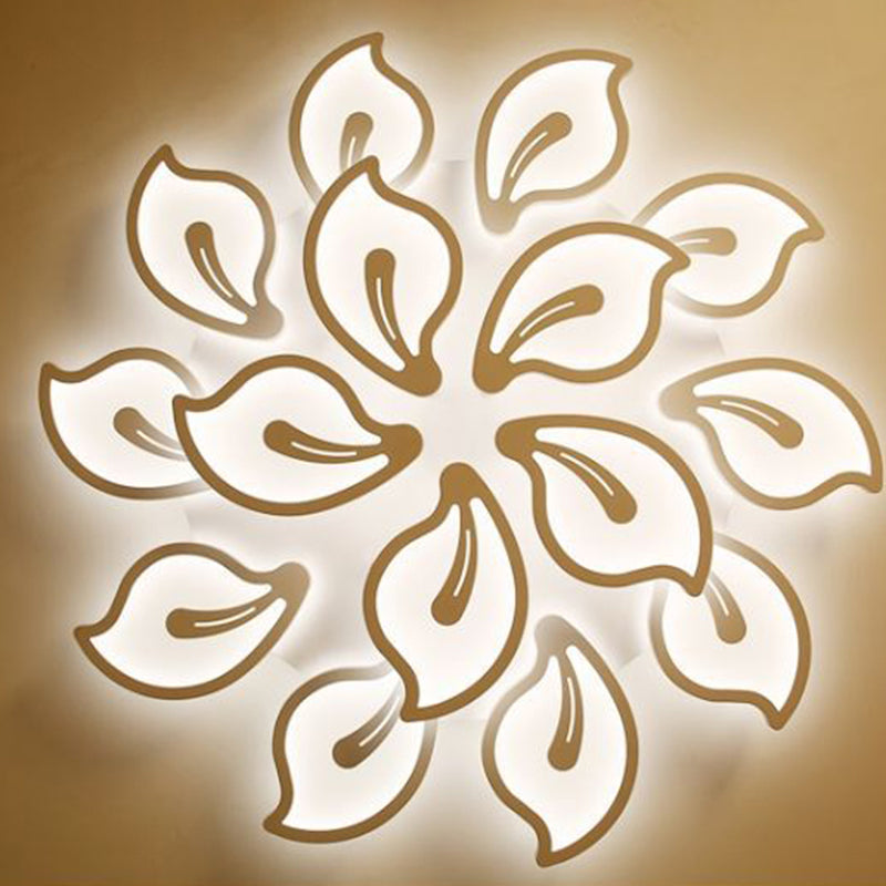 Modern Semi Flush Mounted Ceiling Led Lights Multi-head Acrylic Semi Flush Mounted Ceiling Led Lights