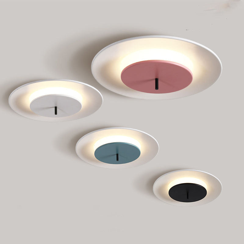 Dubbele ringen plafondinbouwlampen Modern acryl 1-lichts plafondlamp