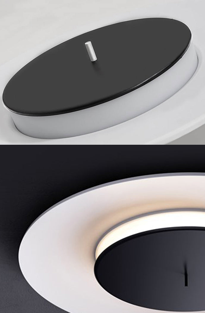 Dubbele ringen plafondinbouwlampen Modern acryl 1-lichts plafondlamp