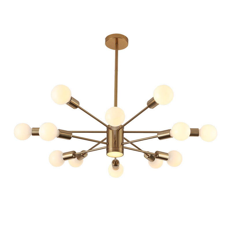 Lumo elettroplato di illuminazione in stile nordico oro con seppietti a LED Multi-Lights Apparecchiatura della sala da pranzo