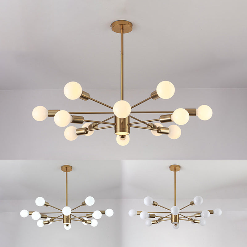 Lumo elettroplato di illuminazione in stile nordico oro con seppietti a LED Multi-Lights Apparecchiatura della sala da pranzo