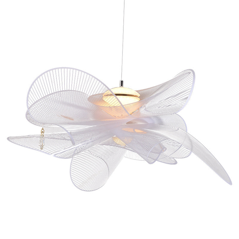 Luz de colgante colgante sombreado de estilo acrílico Led acrílico Luz colgante de luz en blanco